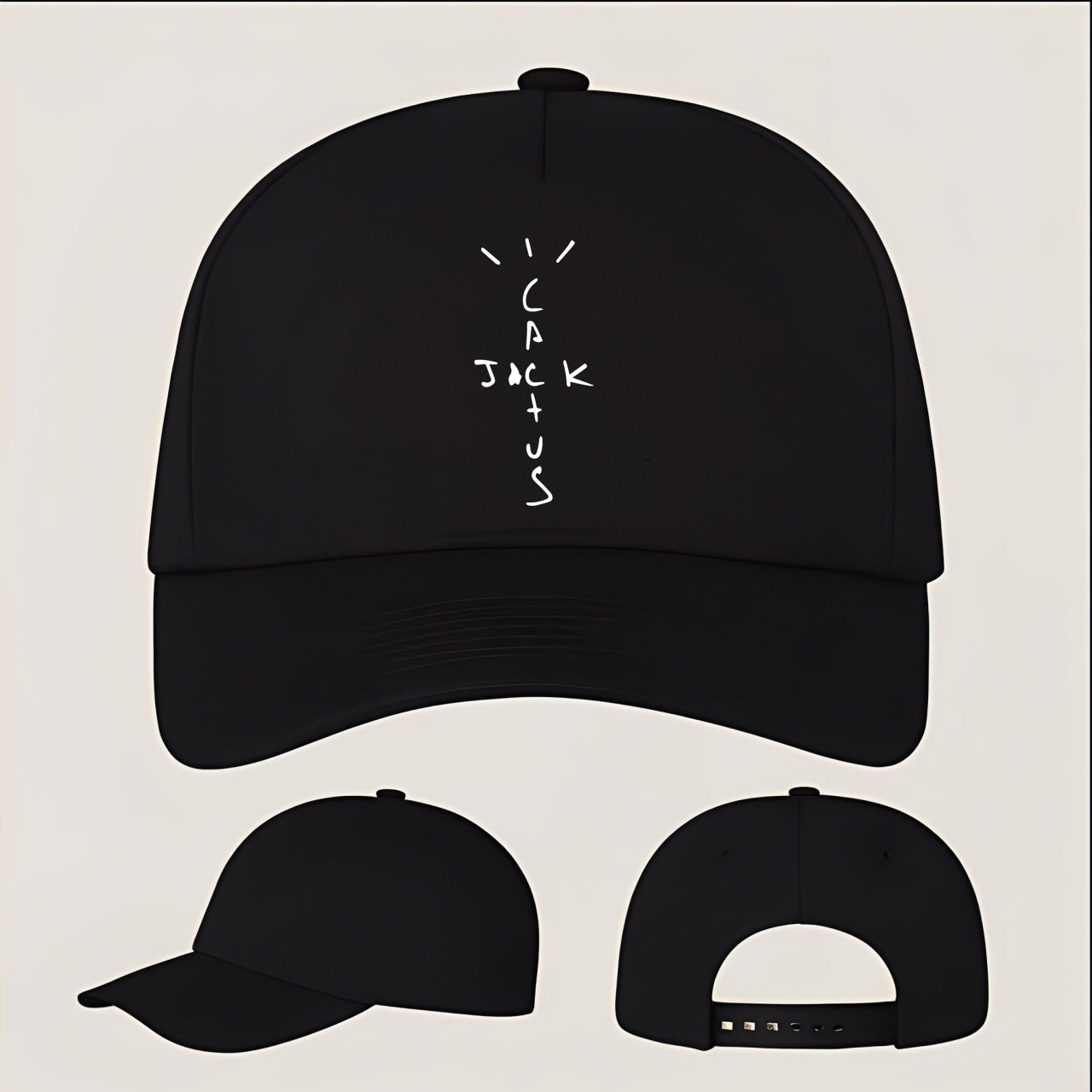Cactus Jack Five Panel Twill Snapback Cap