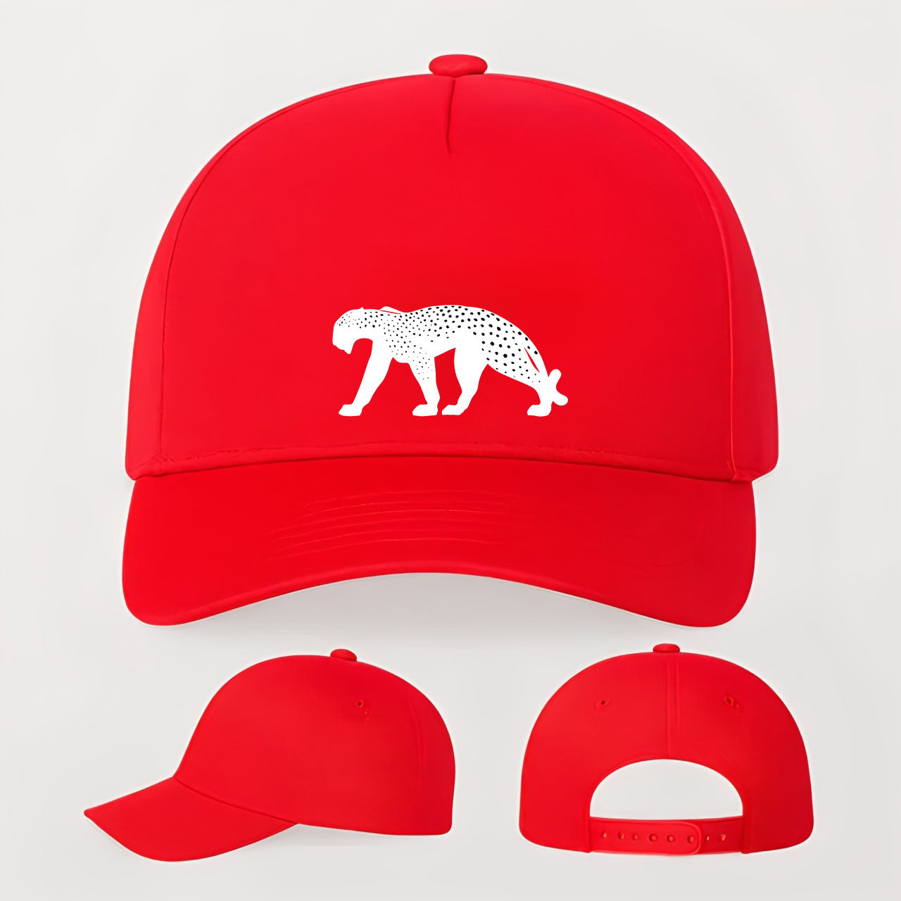 Cartier Panther Five Panel Twill Snapback Cap