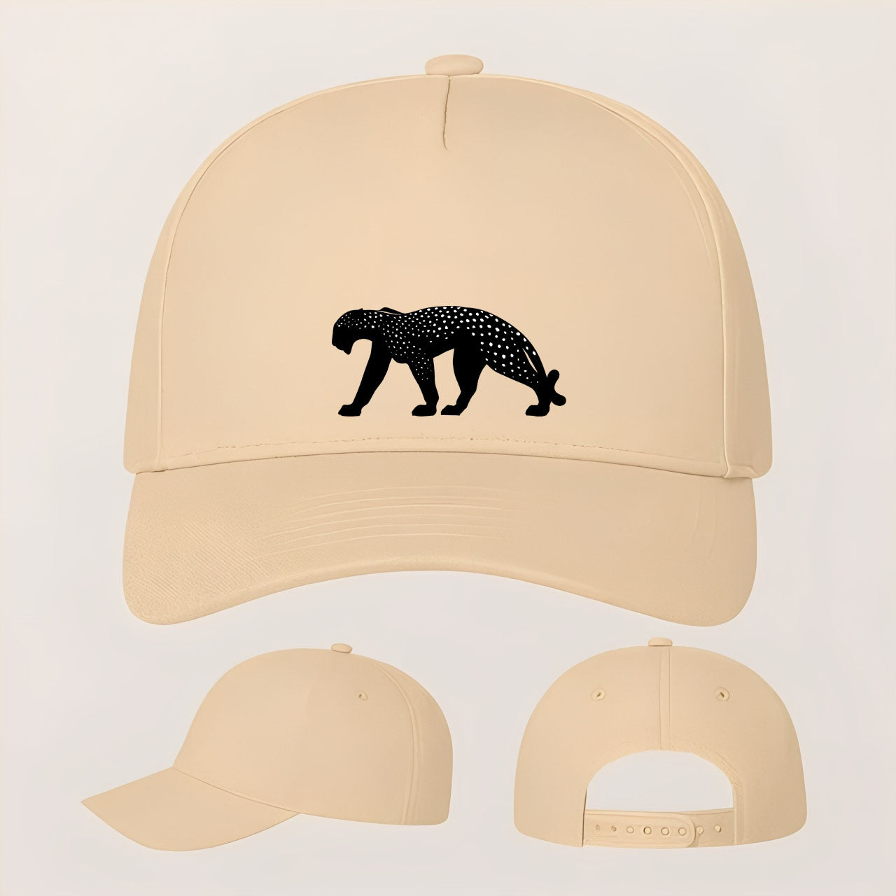 Cartier Panther Five Panel Twill Snapback Cap