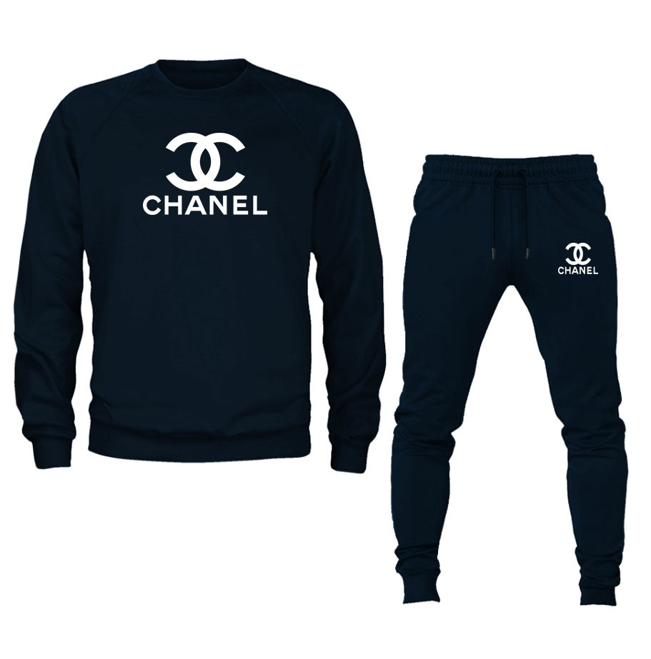Men's Chanel Crewneck Sweatshirt Joggers Suit