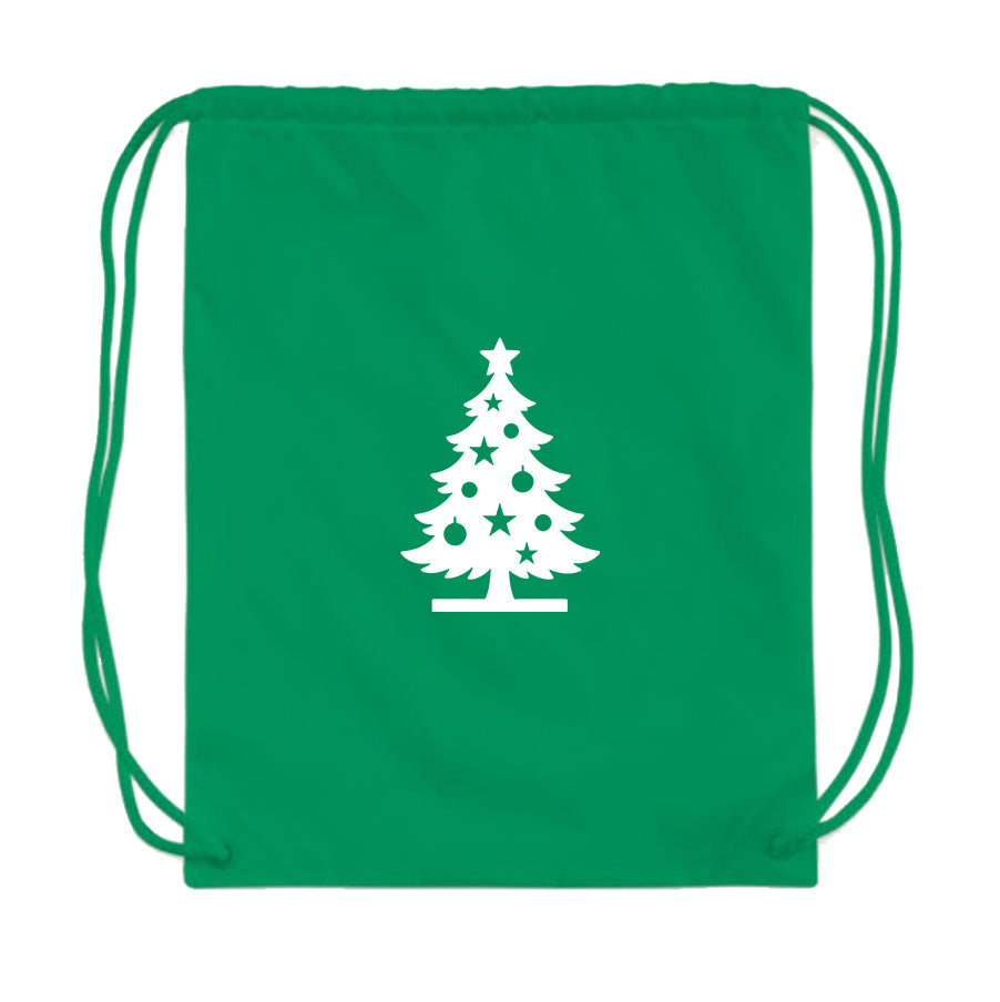 Christmas Tree Drawstring Bag