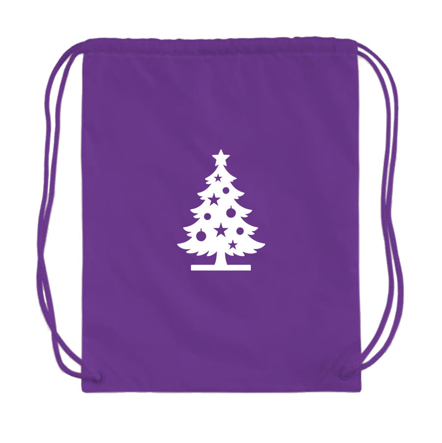 Christmas Tree Drawstring Bag