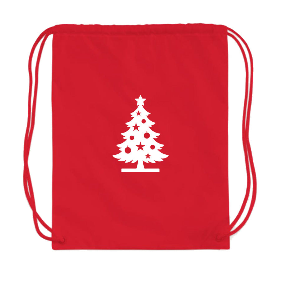 Christmas Tree Drawstring Bag