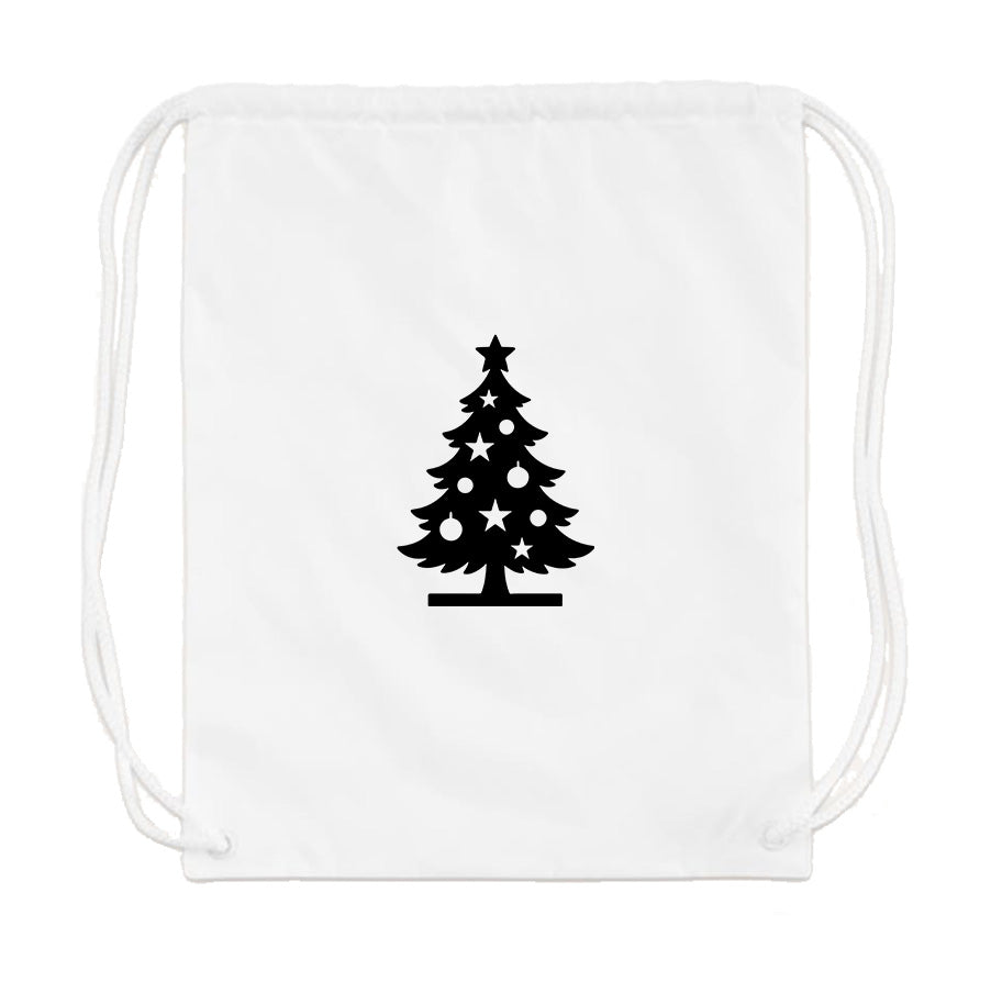 Christmas Tree Drawstring Bag