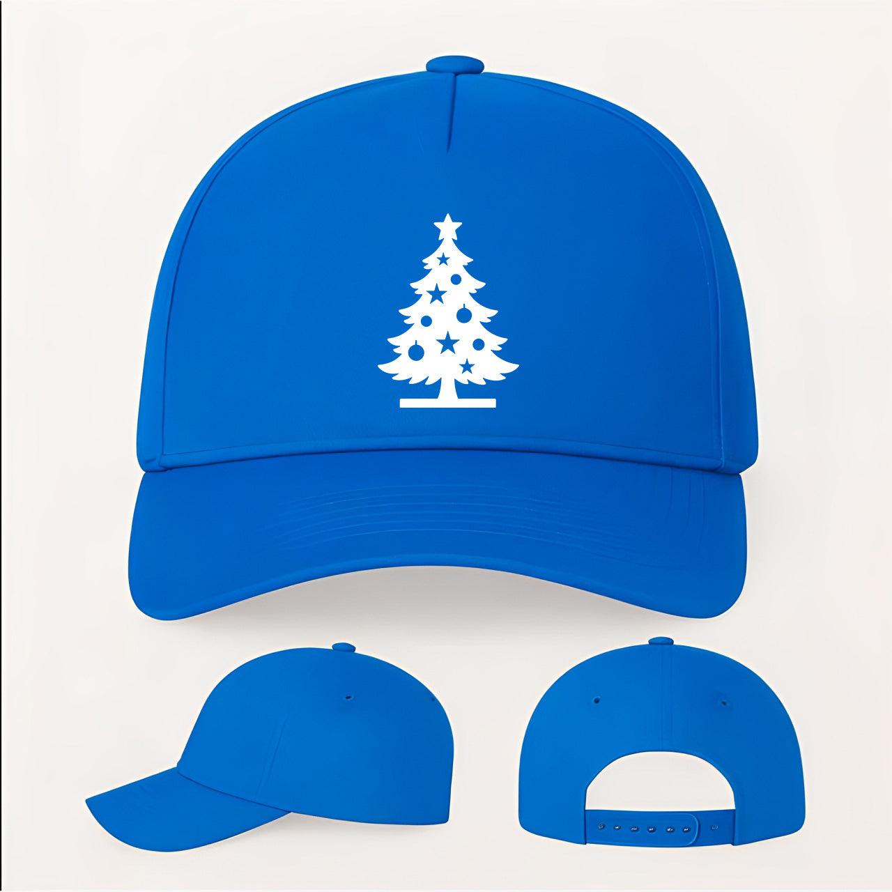 Christmas Tree Five Panel Twill Snapback Cap