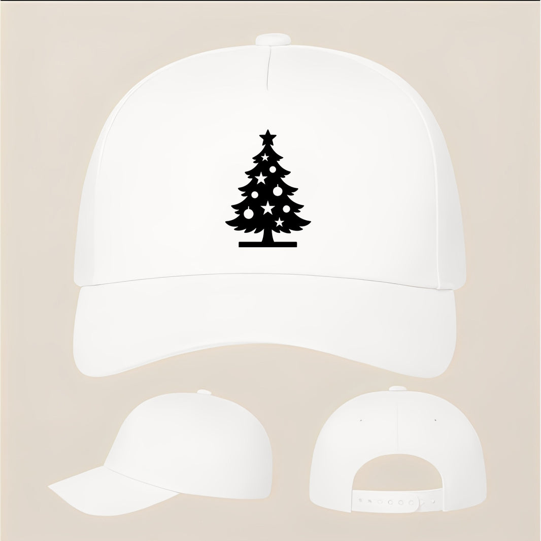 Christmas Tree Five Panel Twill Snapback Cap