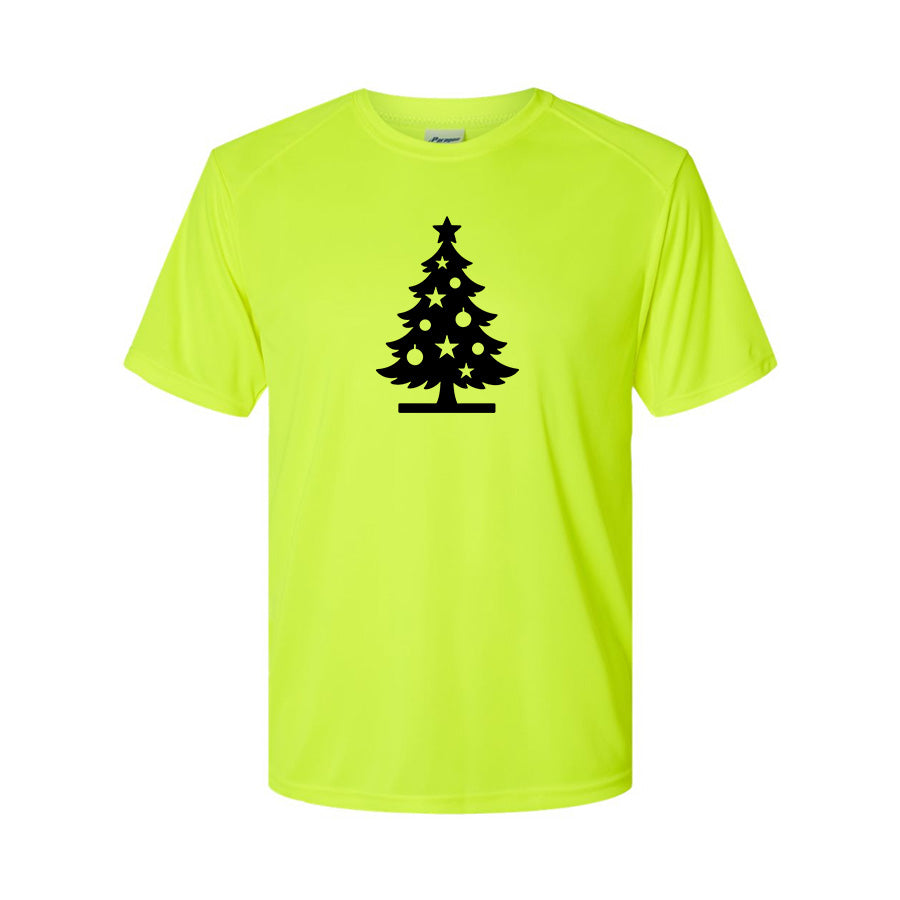 Men's Christmas Tree  Polyester T-Shirt