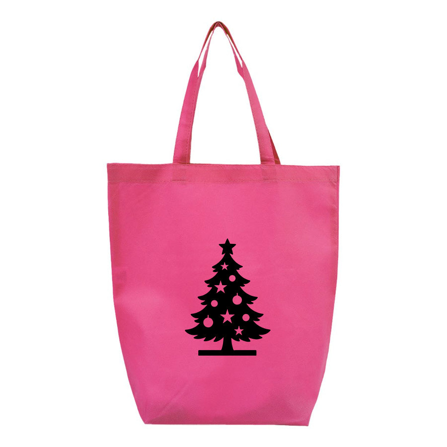Christmas Tree Q-Tees - Non-Woven Gusset Bottom Tote - Q1251