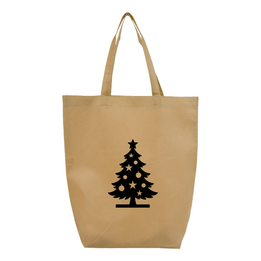 Christmas Tree Q-Tees - Non-Woven Gusset Bottom Tote - Q1251