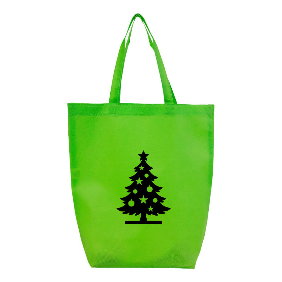 Christmas Tree Q-Tees - Non-Woven Gusset Bottom Tote - Q1251