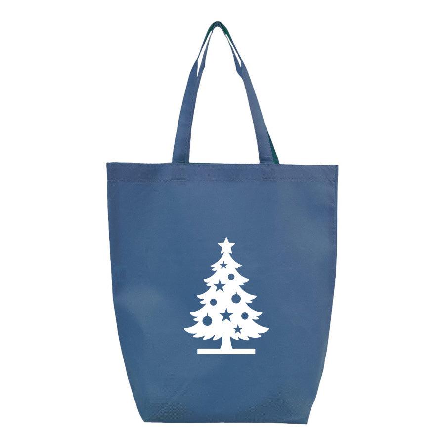 Christmas Tree Q-Tees - Non-Woven Gusset Bottom Tote - Q1251