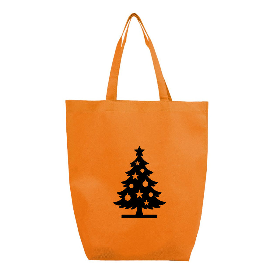 Christmas Tree Q-Tees - Non-Woven Gusset Bottom Tote - Q1251