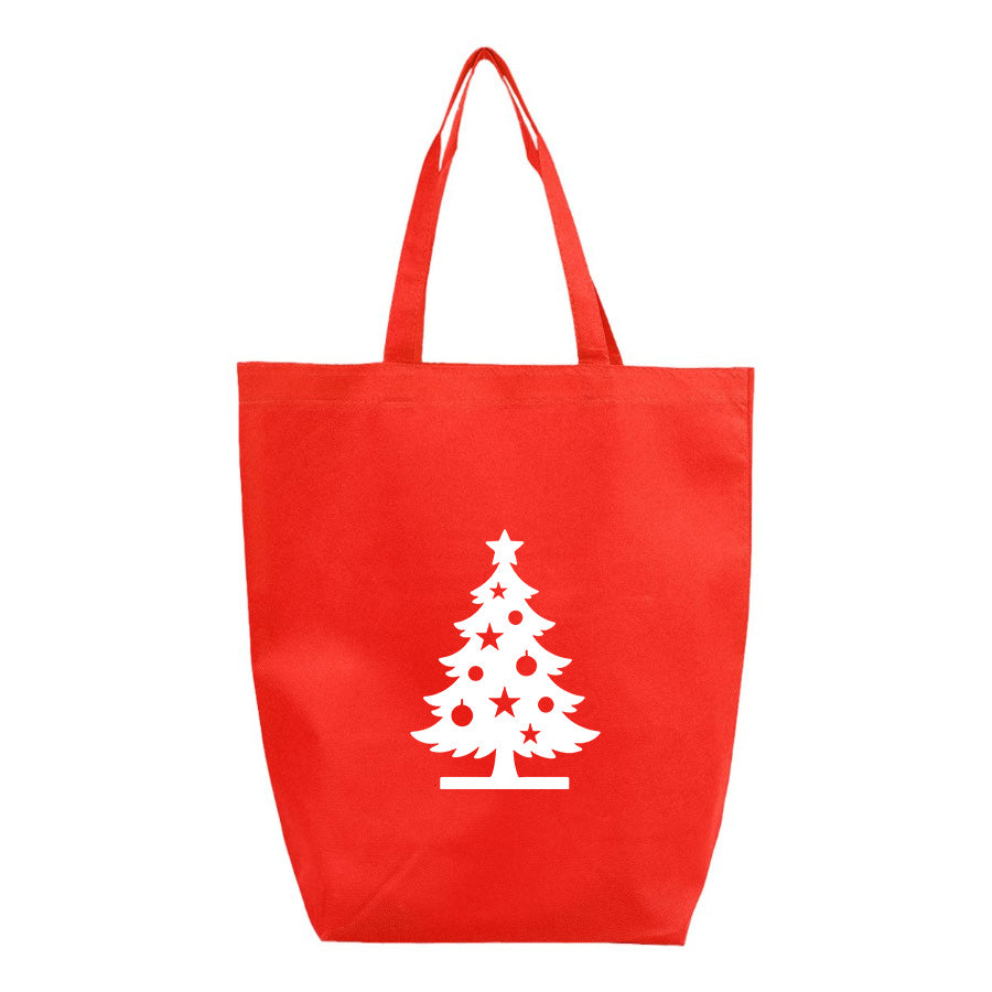 Christmas Tree Q-Tees - Non-Woven Gusset Bottom Tote - Q1251