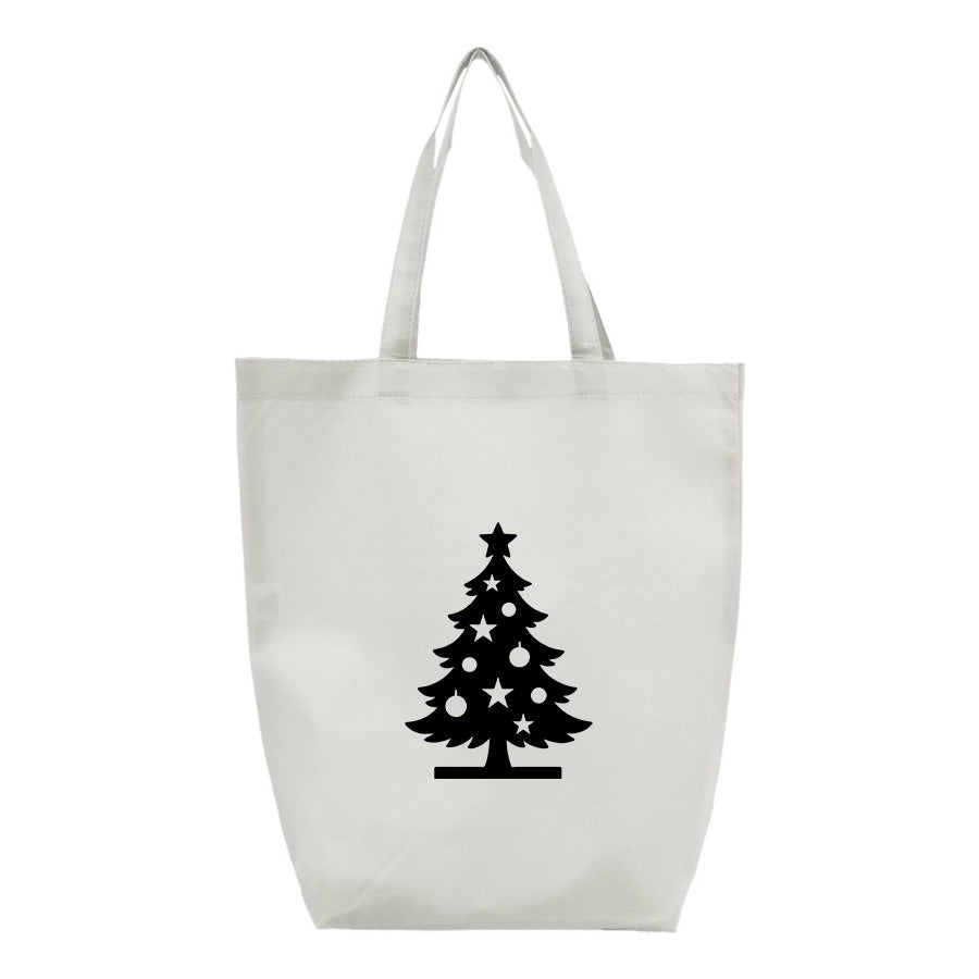 Christmas Tree Q-Tees - Non-Woven Gusset Bottom Tote - Q1251