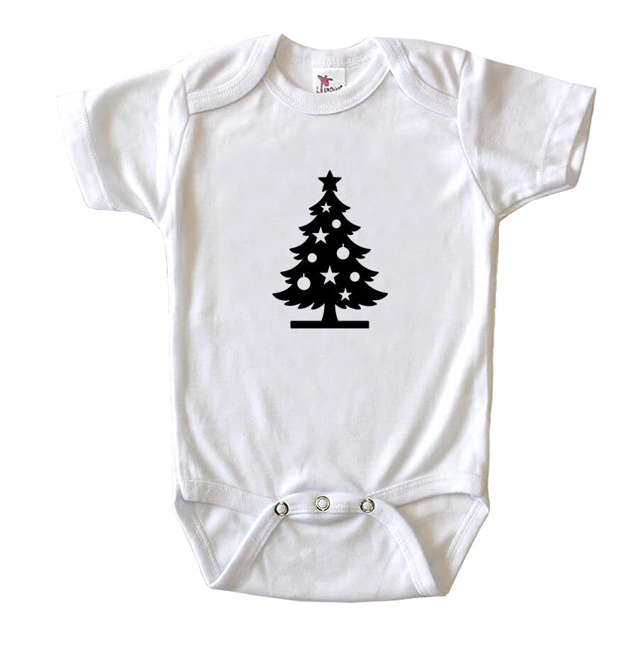Christmas Tree Baby Romper Onesie