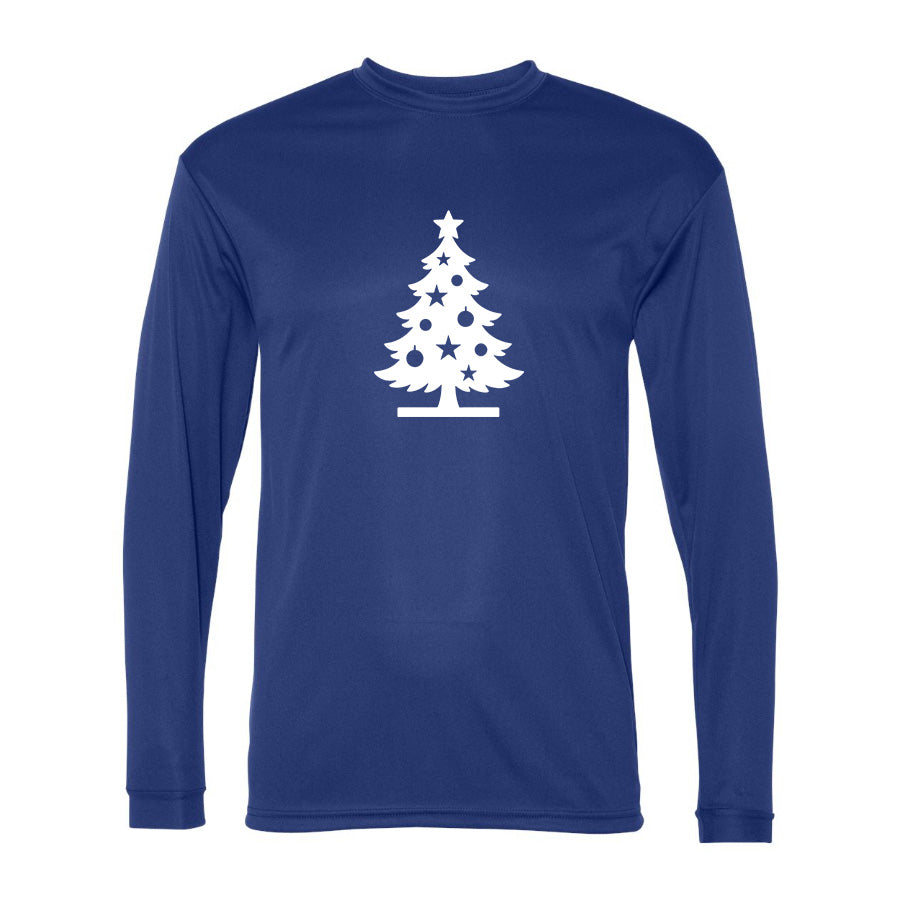 Men's Christmas Tree C2 Sport - Performance Long Sleeve T-Shirt - 5104