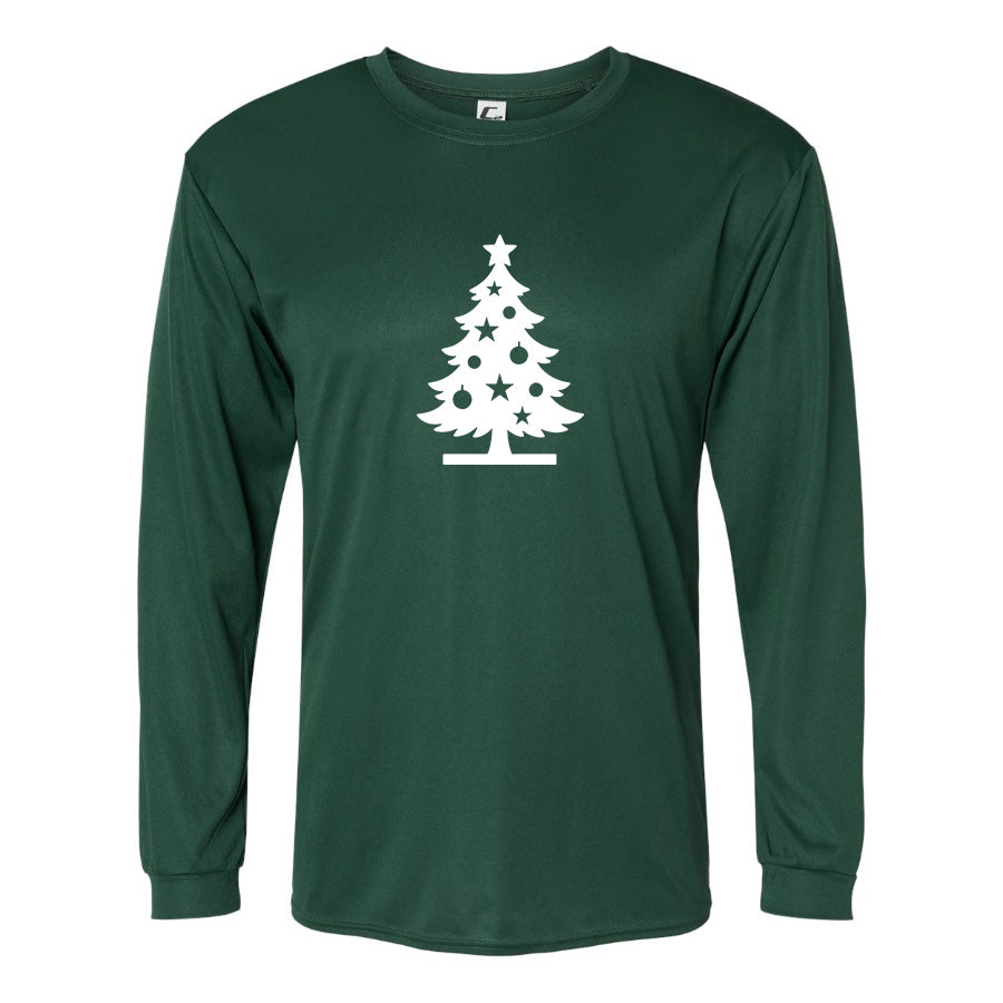 Men's Christmas Tree C2 Sport - Performance Long Sleeve T-Shirt - 5104
