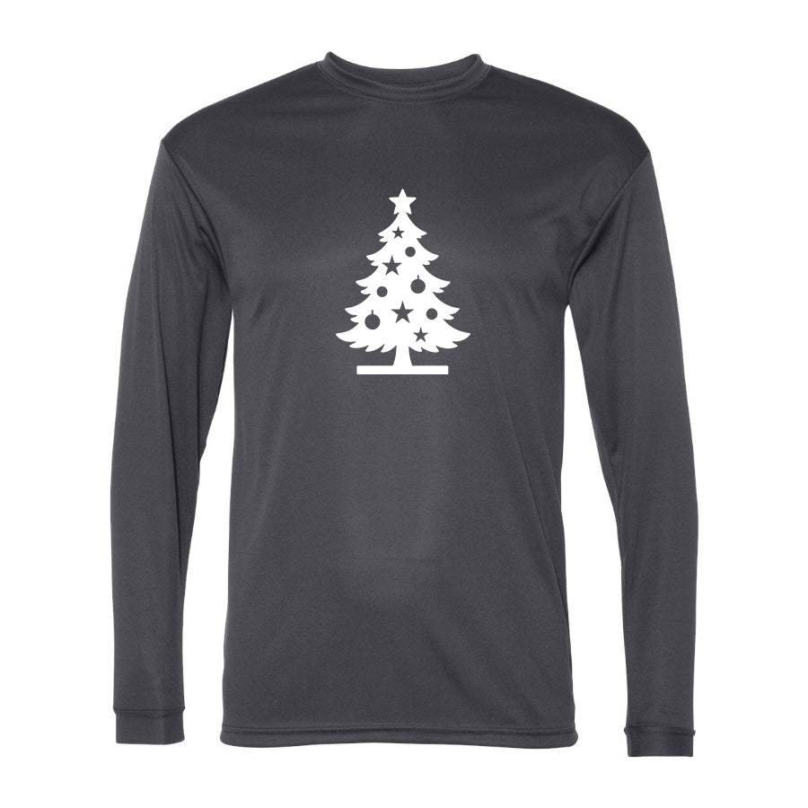 Men's Christmas Tree C2 Sport - Performance Long Sleeve T-Shirt - 5104