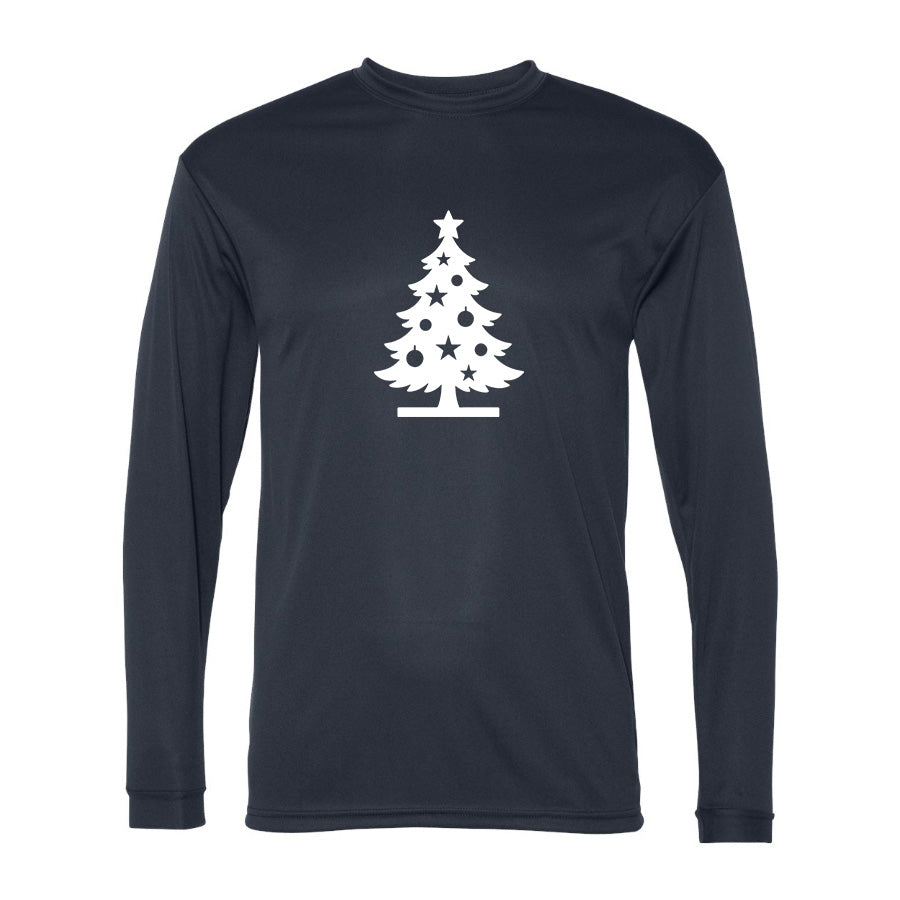 Men's Christmas Tree C2 Sport - Performance Long Sleeve T-Shirt - 5104