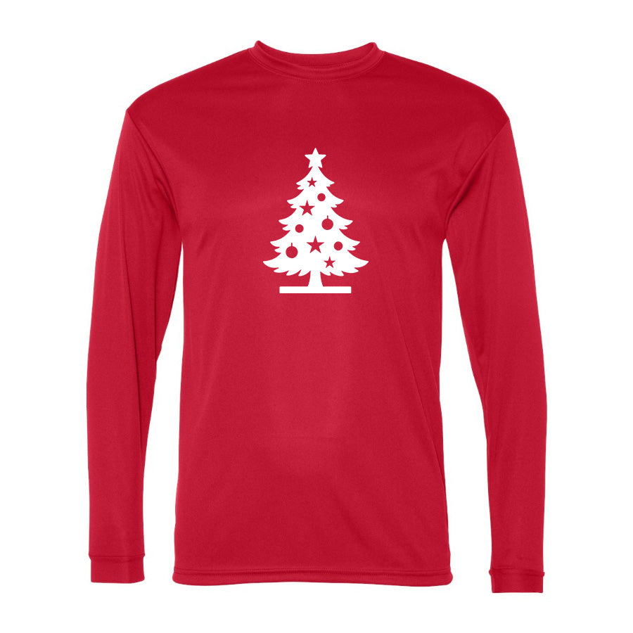 Men's Christmas Tree C2 Sport - Performance Long Sleeve T-Shirt - 5104