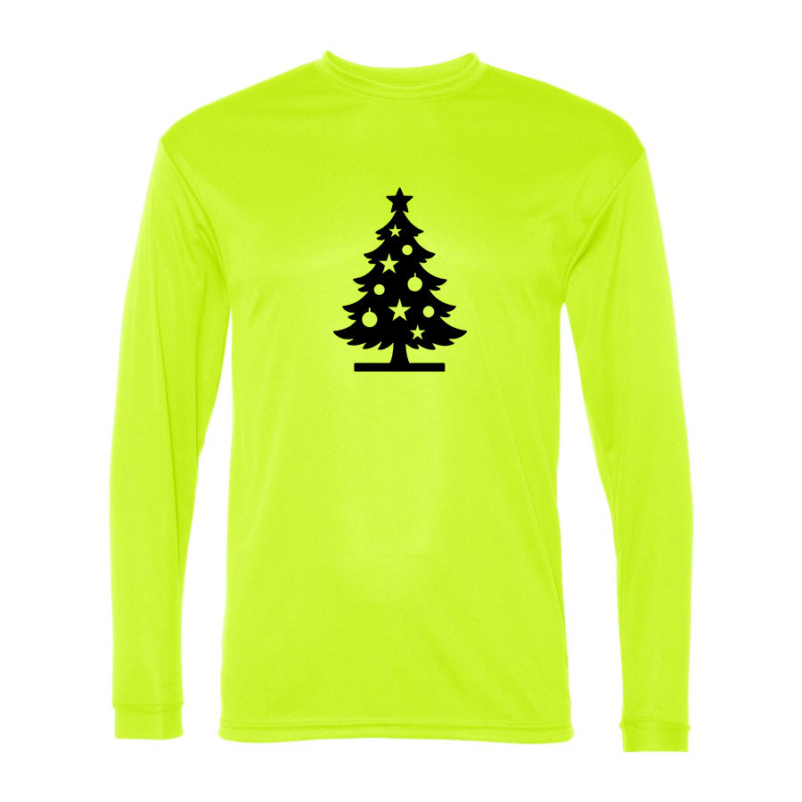 Men's Christmas Tree C2 Sport - Performance Long Sleeve T-Shirt - 5104