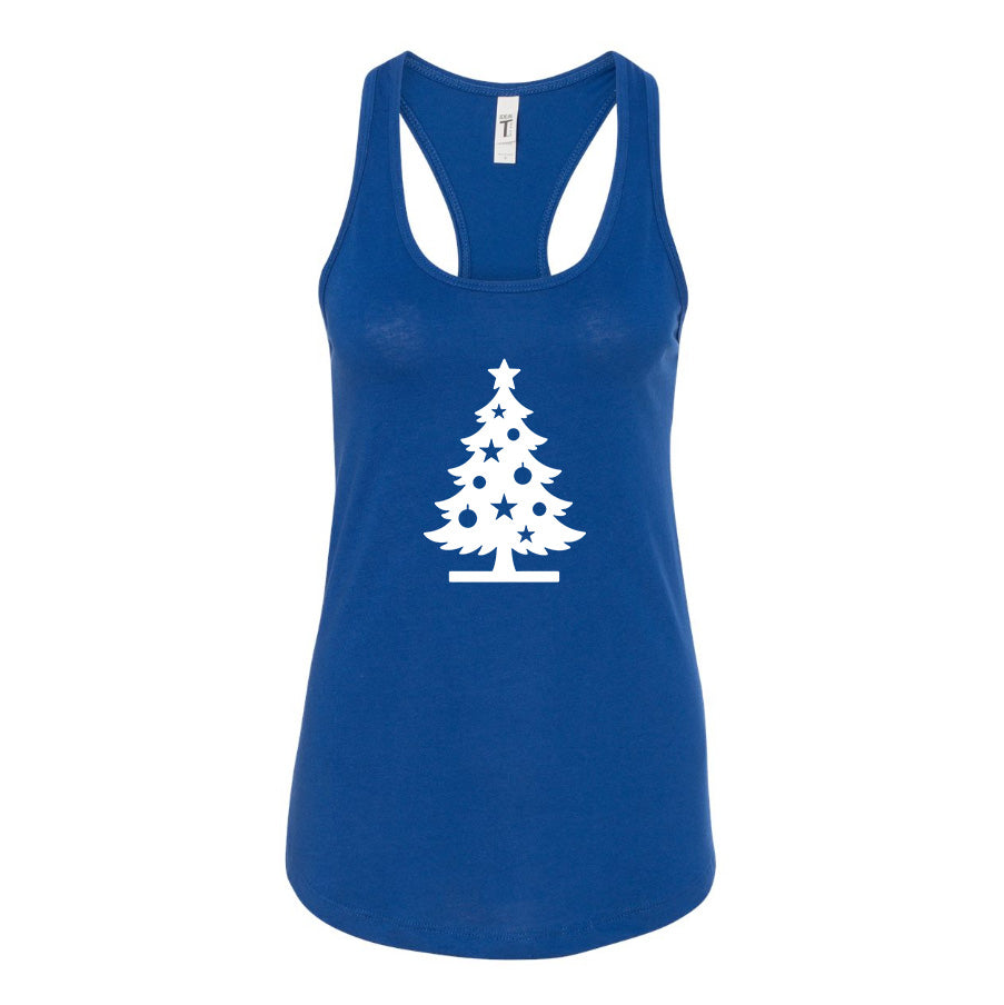 Women's Christmas Tree Racerback Tank Top
