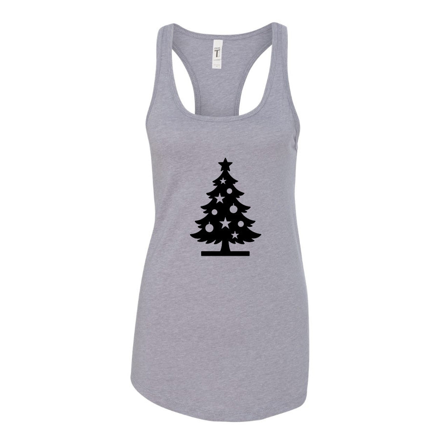 Women's Christmas Tree Racerback Tank Top