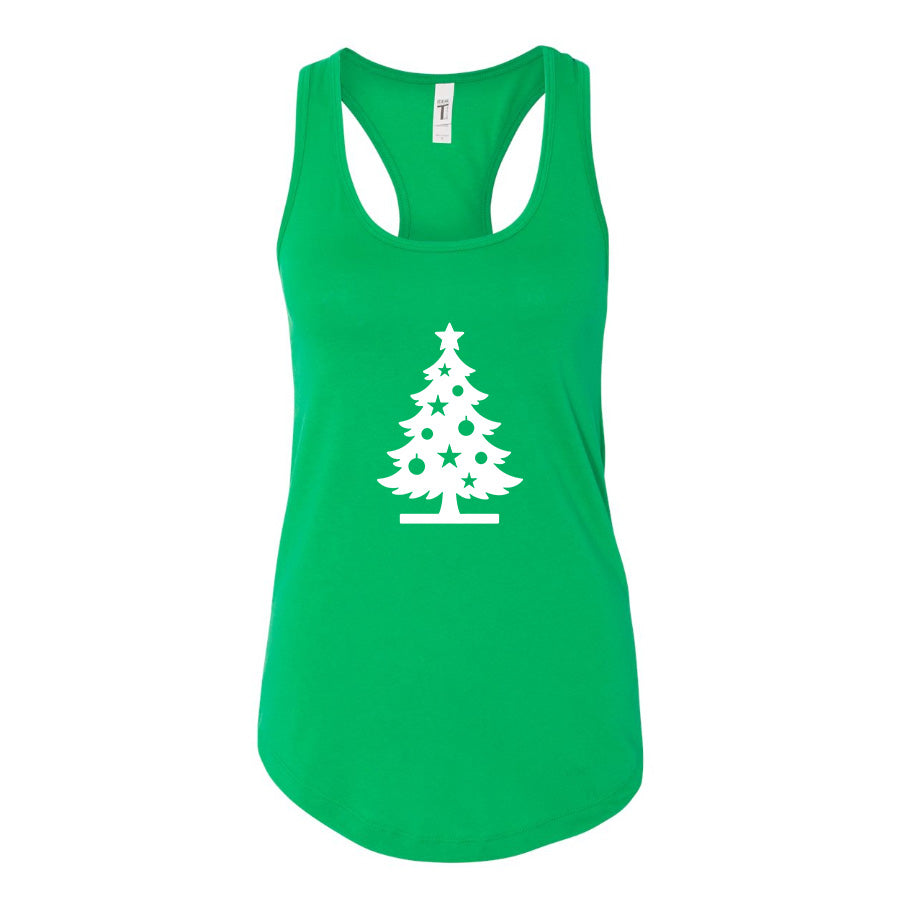 Women's Christmas Tree Racerback Tank Top