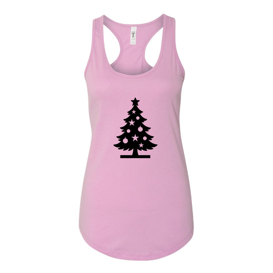 Women's Christmas Tree Racerback Tank Top
