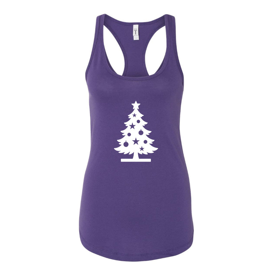Women's Christmas Tree Racerback Tank Top