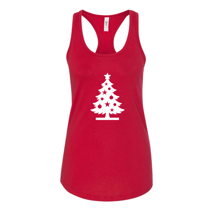 Women's Christmas Tree Racerback Tank Top
