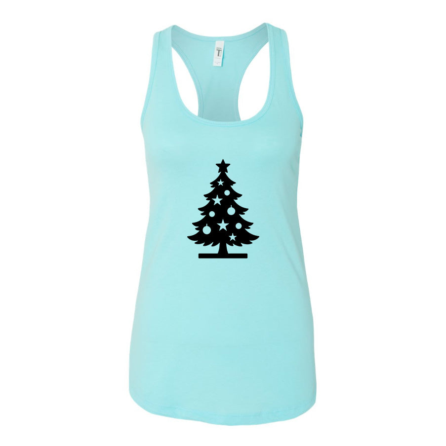 Women's Christmas Tree Racerback Tank Top