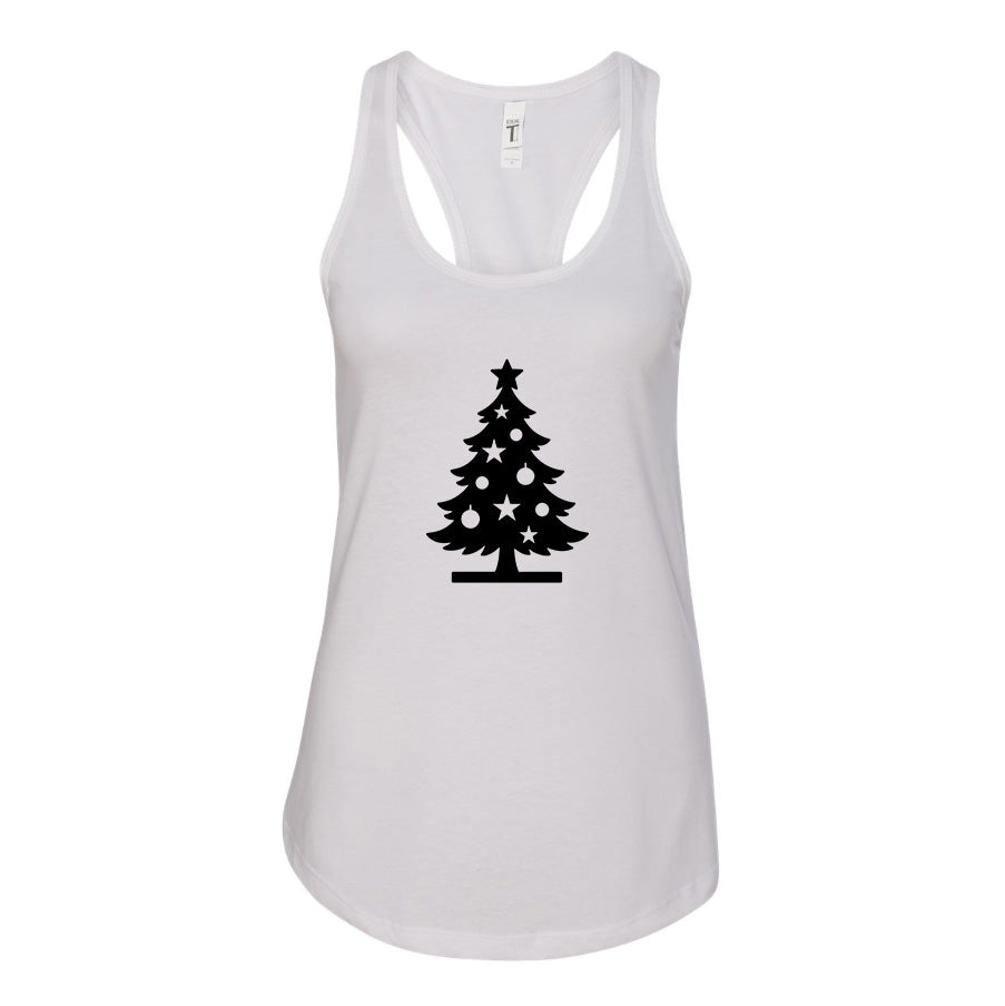 Women's Christmas Tree Racerback Tank Top