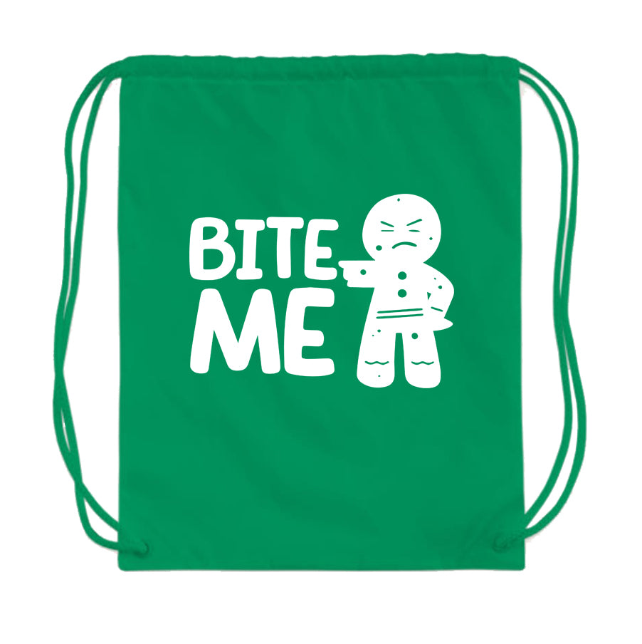 Gingerbread Man Drawstring Bag