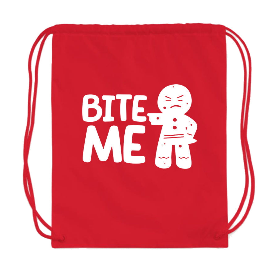 Gingerbread Man Drawstring Bag