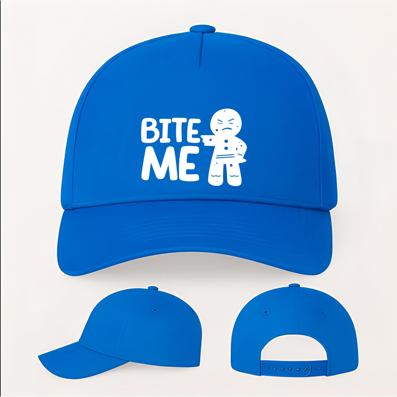 Gingerbread Man Five Panel Twill Snapback Cap