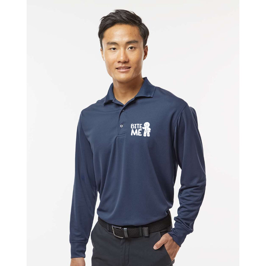 Men's Gingerbread Man - Paragon - Prescott Long Sleeve Polo - 110
