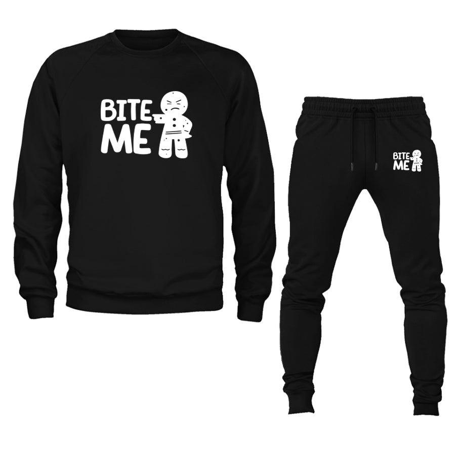 Men's Gingerbread Man Crewneck Sweatshirt Joggers Suit