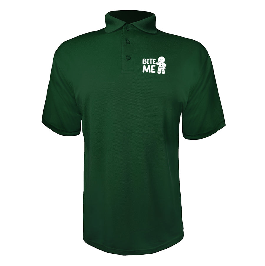 Men's Gingerbread Man Polyester Polo