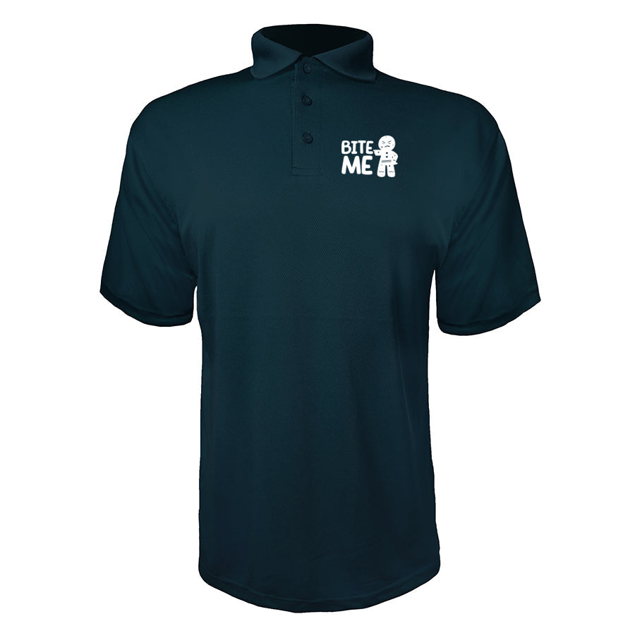 Men's Gingerbread Man Polyester Polo