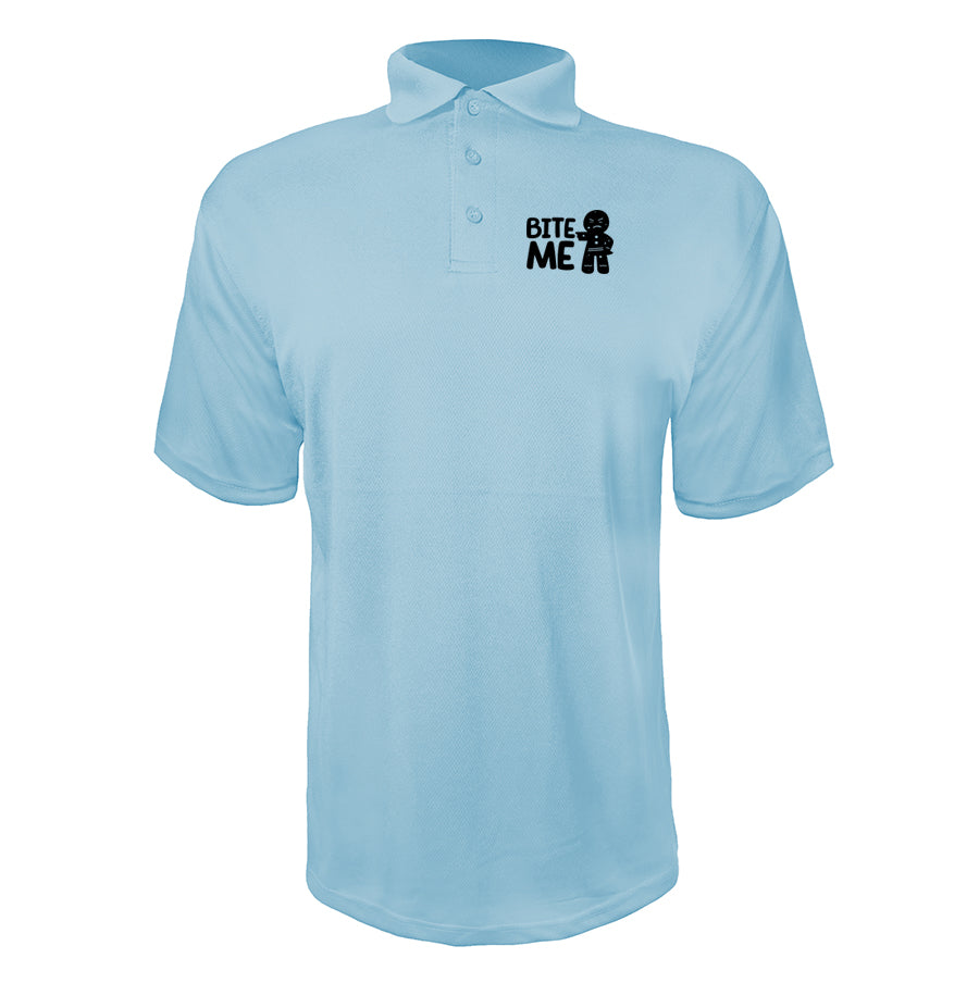 Men's Gingerbread Man Polyester Polo
