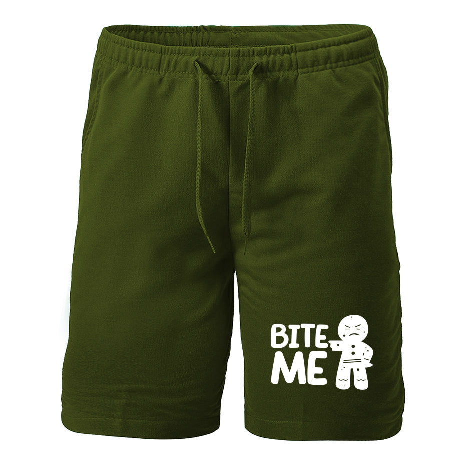 Men's Gingerbread Man Athletic Fleece Shorts
