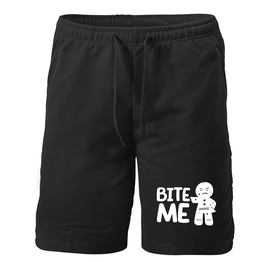 Men's Gingerbread Man Athletic Fleece Shorts