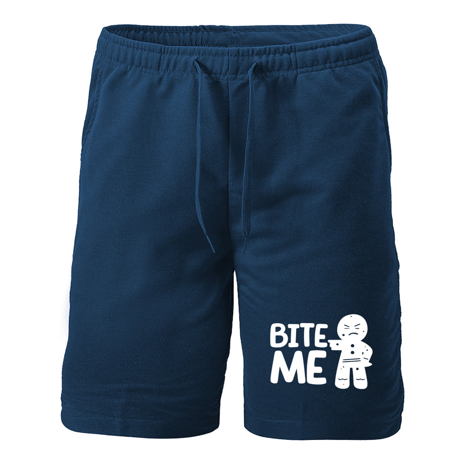Men's Gingerbread Man Athletic Fleece Shorts