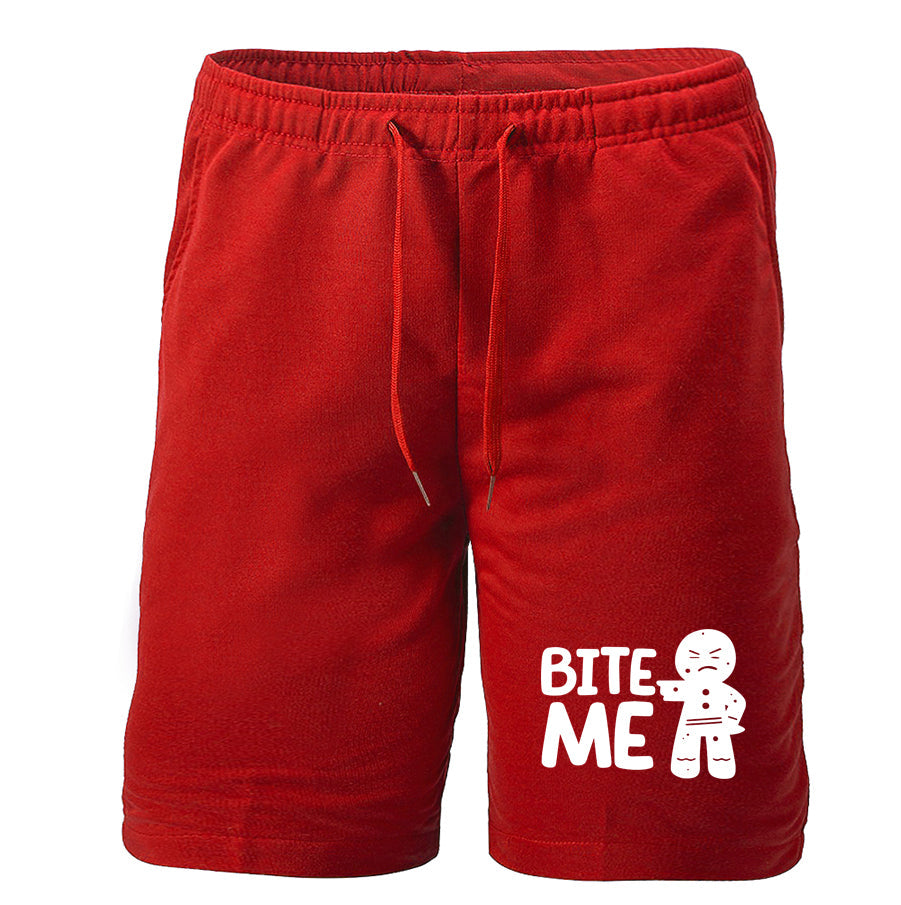 Men's Gingerbread Man Athletic Fleece Shorts