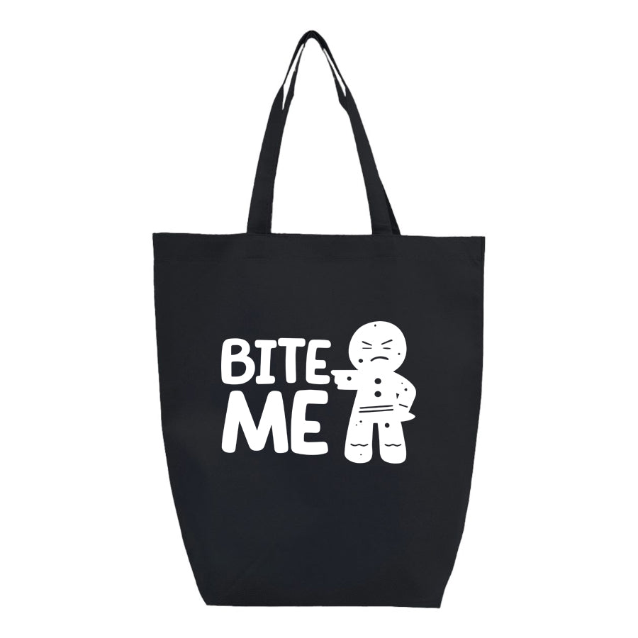 Gingerbread Man Q-Tees - Non-Woven Gusset Bottom Tote - Q1251