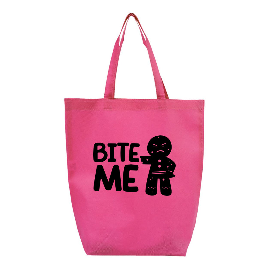 Gingerbread Man Q-Tees - Non-Woven Gusset Bottom Tote - Q1251