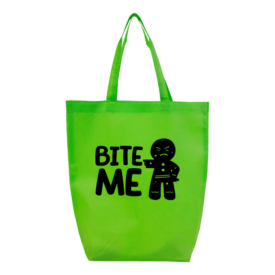 Gingerbread Man Q-Tees - Non-Woven Gusset Bottom Tote - Q1251
