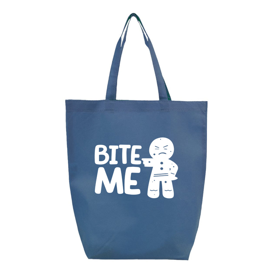Gingerbread Man Q-Tees - Non-Woven Gusset Bottom Tote - Q1251