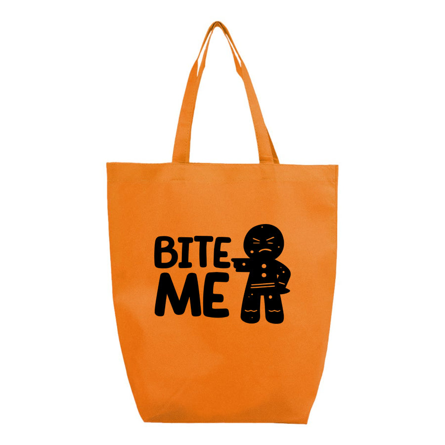 Gingerbread Man Q-Tees - Non-Woven Gusset Bottom Tote - Q1251
